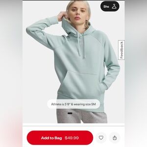 Under Armour Women's UA Rival Fleece hooded sweatshirt size M NWOT